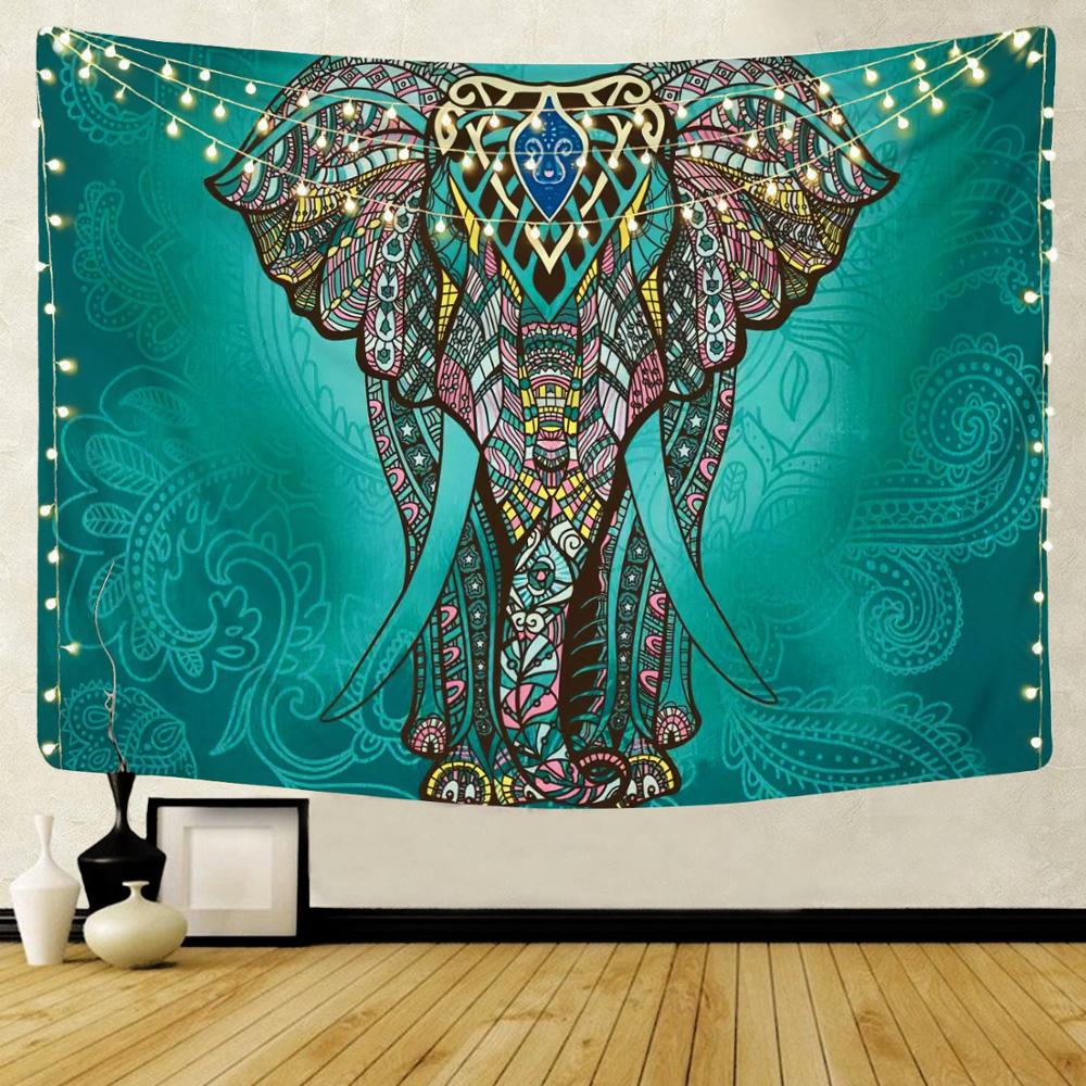 Home Decor Indonesia - 印刷されたボヘミアンスタイルの生地,ヘッドギア,ボヘミアンエレファントビーチタオル,ポリエステル,薄い毛布,旅行用,トレンディ,2021