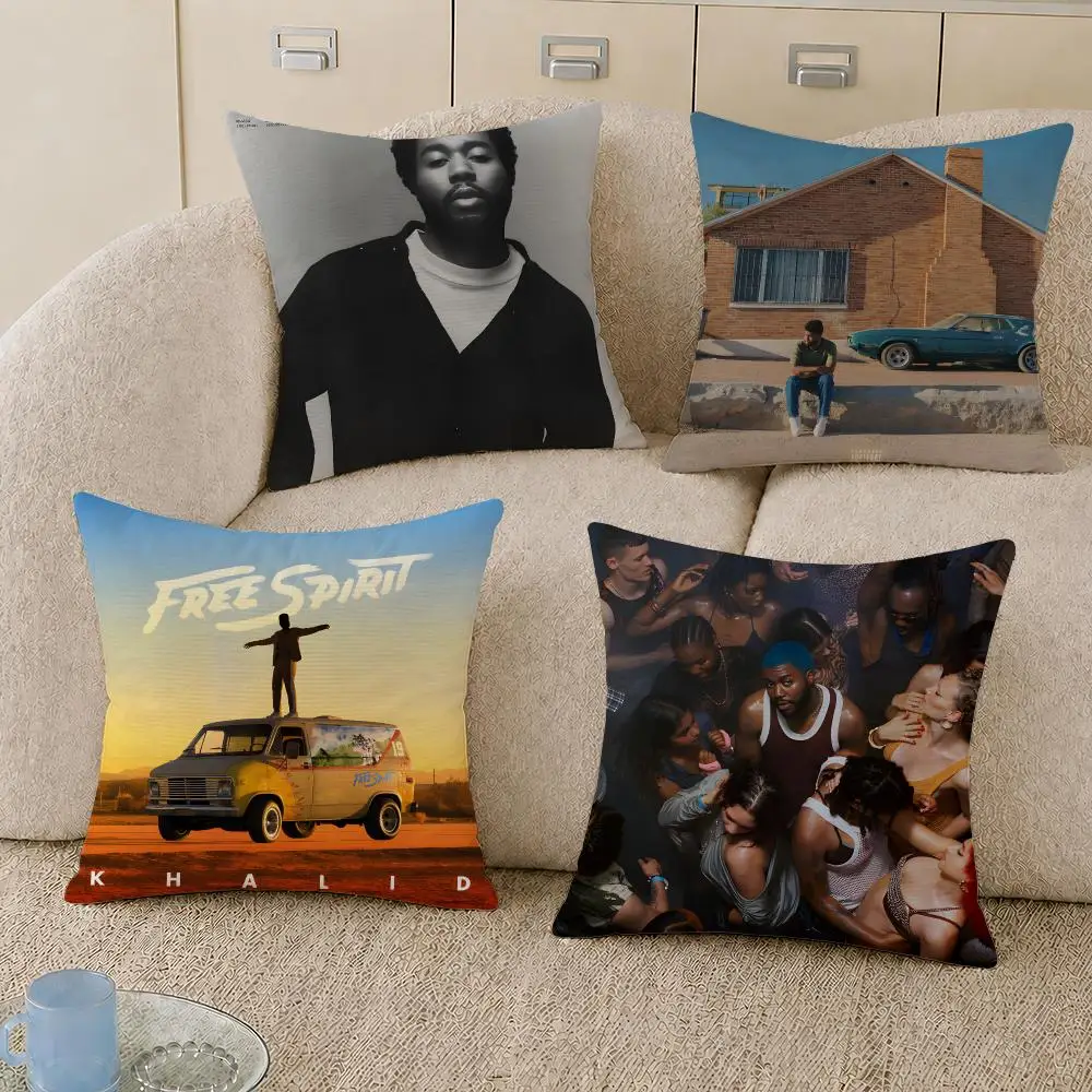 Home Decor Locations - シンガー・ハリドのデザインのアメリカンティーンクッションカバー、装飾用枕カバー、柔らかな短毛のプラッシュ素材、快適で耐久性のあるソファ用ホームデコレーションアイテム、ギフト