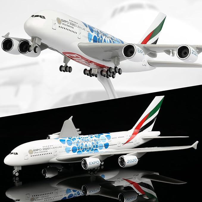 Home Decor Uae - 30cm UAE Expo A380 航空会社 ダイキャスト樹脂製航空機模型