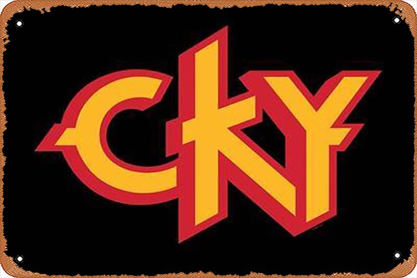 Home Decor Logo - メタルブリキ看板 - CKYロゴ - ポスターメタルプラーク カフェ、バー、家の壁飾り