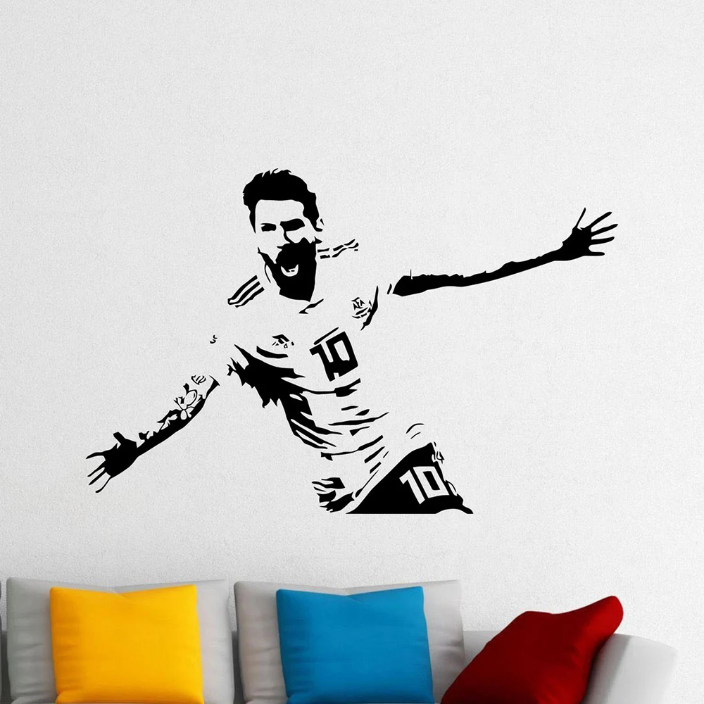 Home Decor Indonesia - Mesi-サッカー,家の装飾用のビニールステッカー