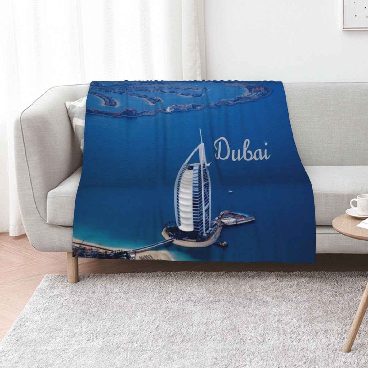 Home Decor Uae - ドバイ、UAE、ブルジャルアラブ、ブランケット、装飾用、ソファ、フランネル生地、装飾品、毛足の長い、ベッドリネン、毛布