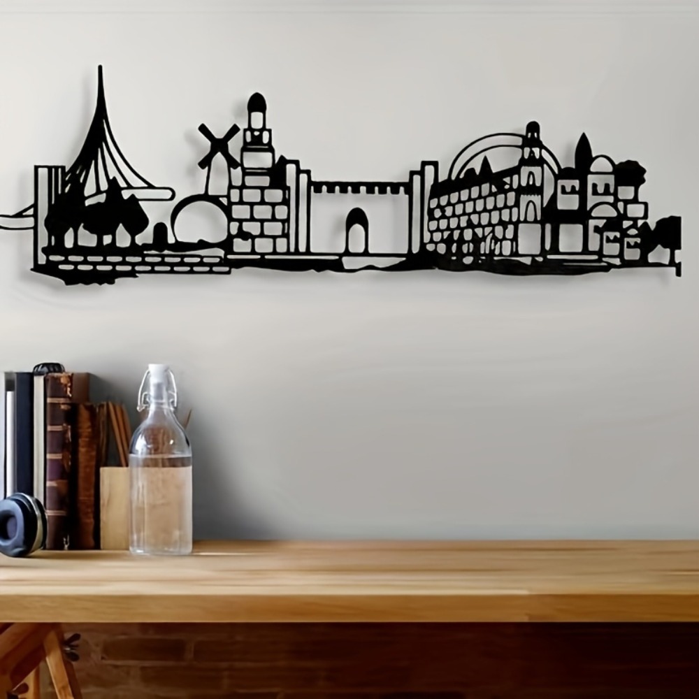 CIFBUY メタルウォールアート エルサレムのスカイライン - Home Decor Vintage のレビューと価格