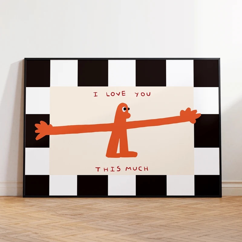 このくらい君を愛している - ウォールアートキャンバスプリン - Home Decor Quotes のレビューと価格
