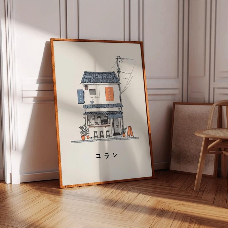 1枚の日本のラーメン屋のキャンバスウォールアートプリント、フ - Home Decor Design Interior のレビューと価格