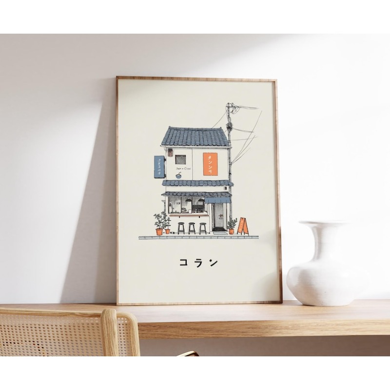1枚の日本のラーメン屋のキャンバスウォールアートプリント、フ - Home Decor Design Interior のレビューと価格