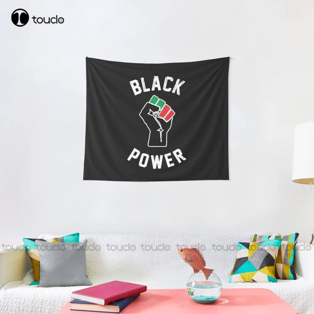 ブラックパワーフィストタペストリータペストリー Web サイ - Home Decor Website のレビューと価格