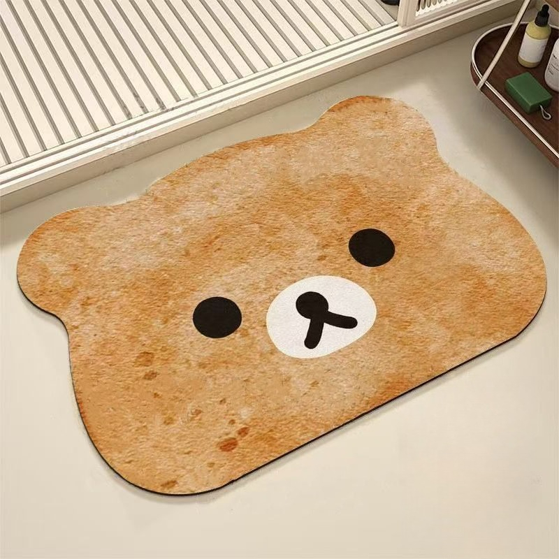リラックマのフロアマット。クリエイティブで見た目も良く、滑り - Home Decor Design Interior のレビューと価格