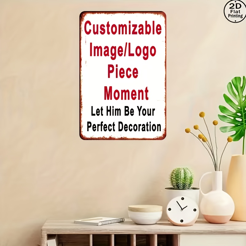カスタム画像/ロゴ2Dフラットプリントメタルサイン - パー - Home Decor Logo のレビューと価格