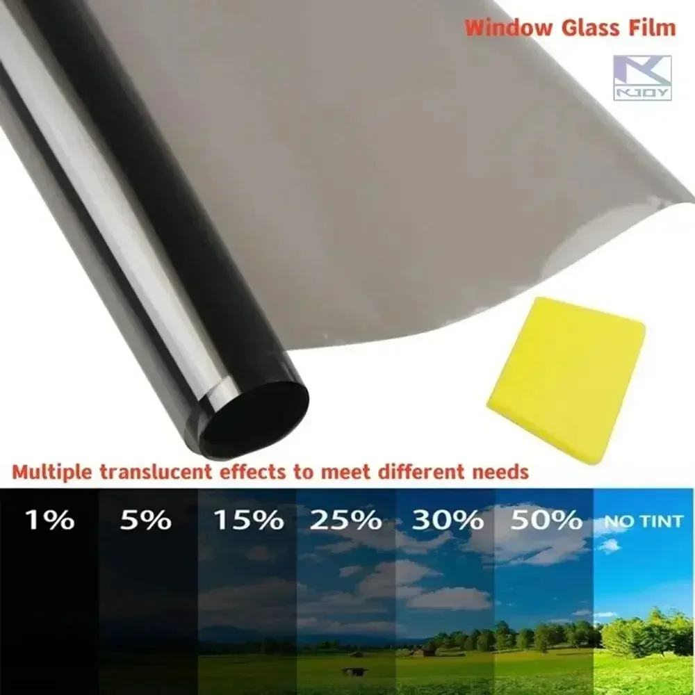 3 メートル × 50 センチメートル VLT 黒車の窓箔着 - Home Decor Window Blinds のレビューと価格