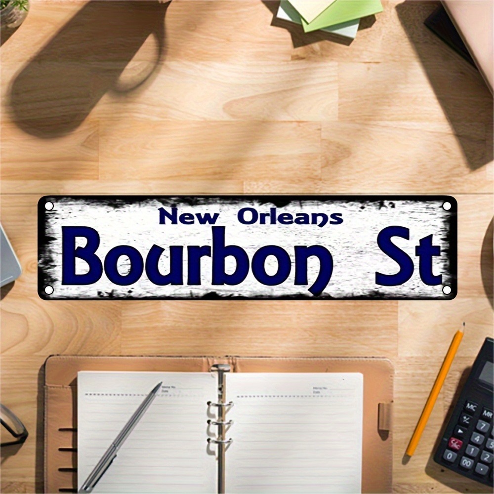 カスタム バーボンストリート ニューオーリンズ メタルサイン - Home Decor New Orleans のレビューと価格