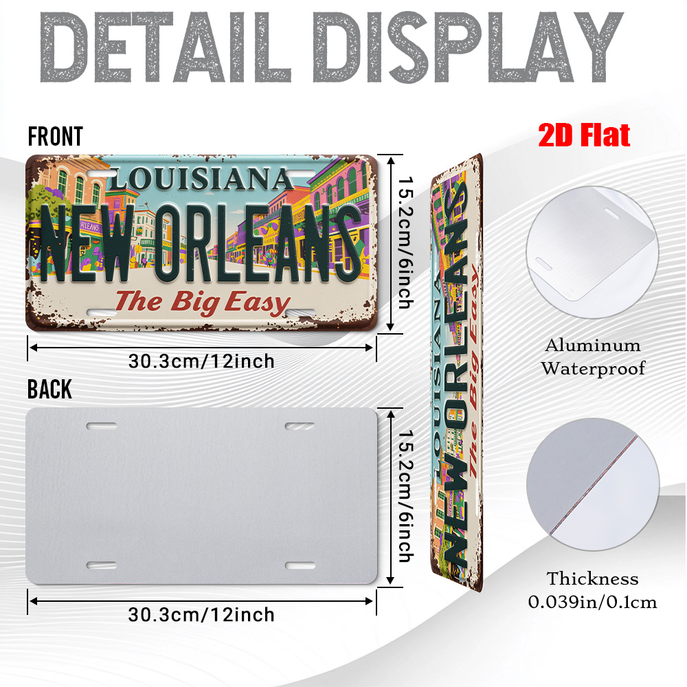 ヴィンテージニューオーリンズルイジアナメタルウォールアートサ - Home Decor New Orleans のレビューと価格