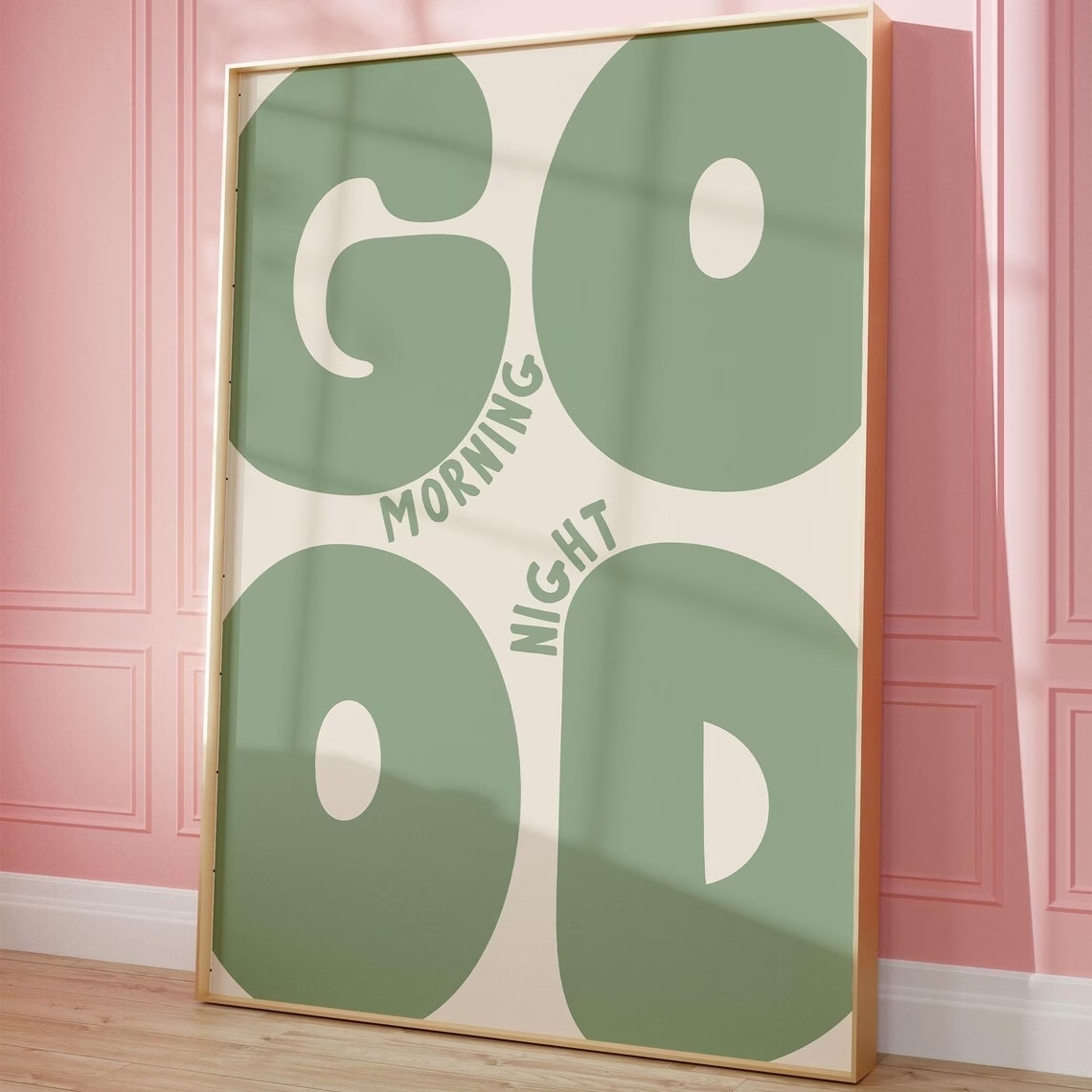 モダンなグリーンのグッドモーニンググッドナイト引用句ウォール - Home Decor Quotes のレビューと価格