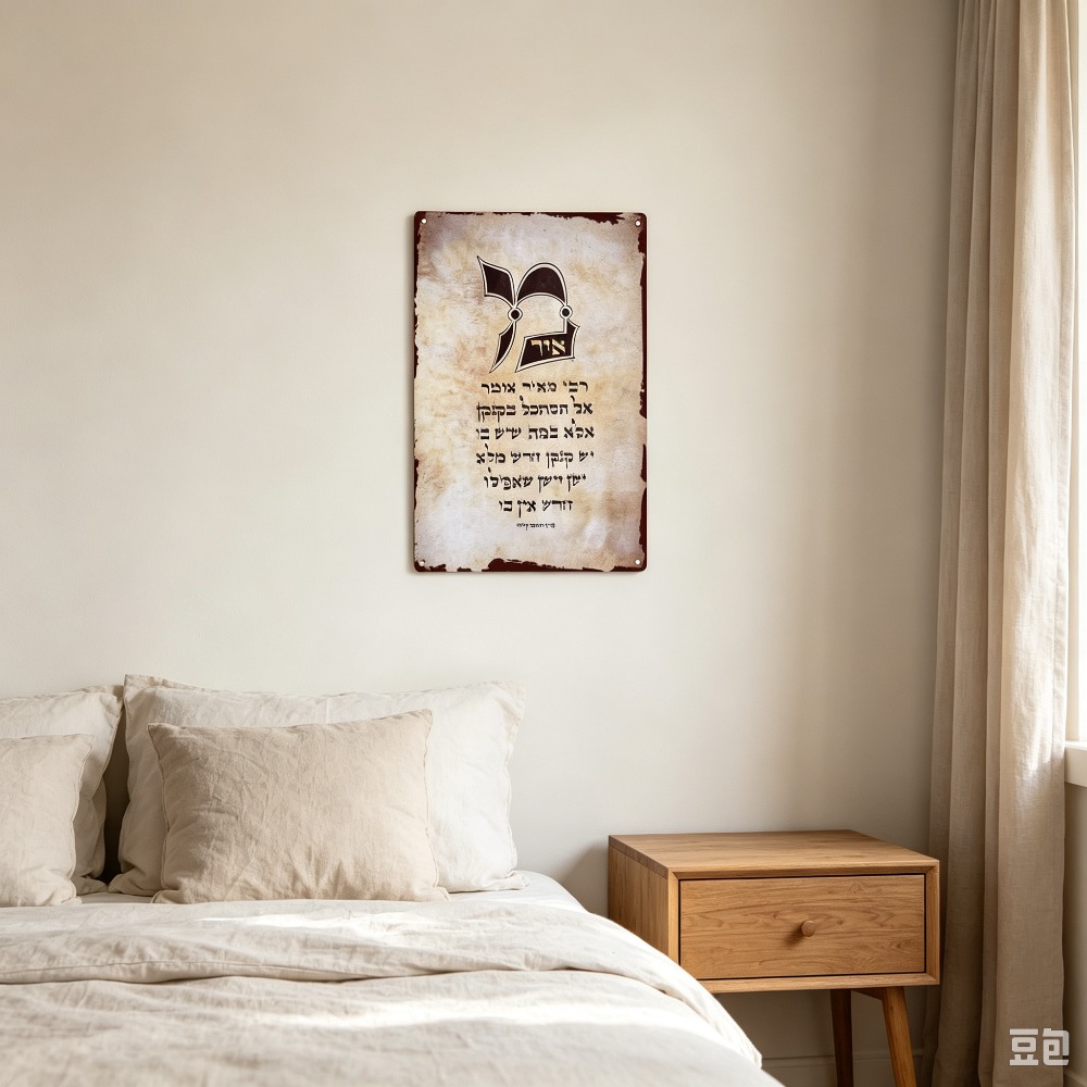 CIFBUY ヴィンテージヘブライ語トーラー文字アルミ製ウォ - Home Decor Vintage のレビューと価格