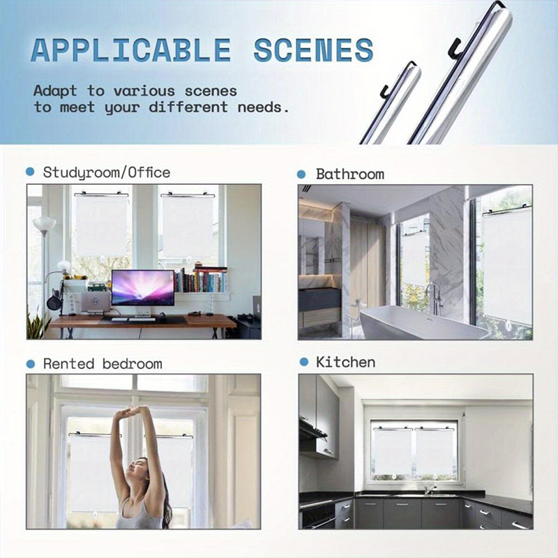 日よけカーテン、ローラーブラインド、ブラインド、遮光キッチン - Home Decor Window Blinds のレビューと価格