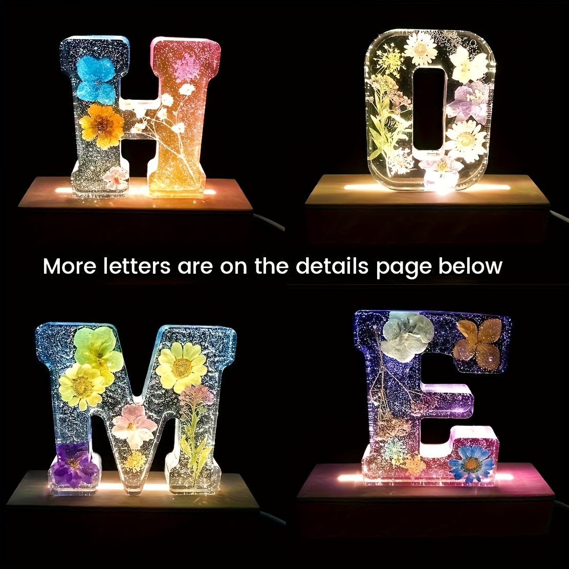 7インチ大型レターレジンモールド、3D大文字レジンモールド、 - Home Decor Logo のレビューと価格