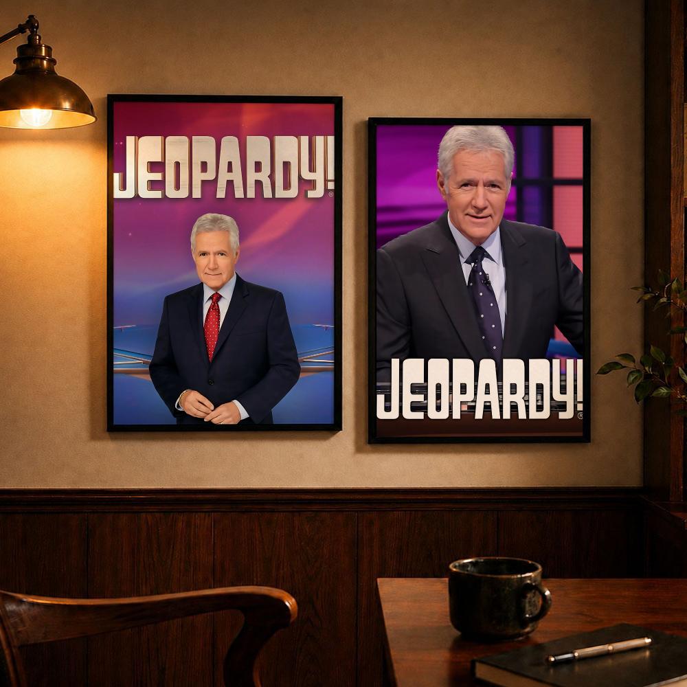 クラシッククイズゲーム「ジェパディ」ポスター 自己粘着アート - Home Decor Quiz Free のレビューと価格