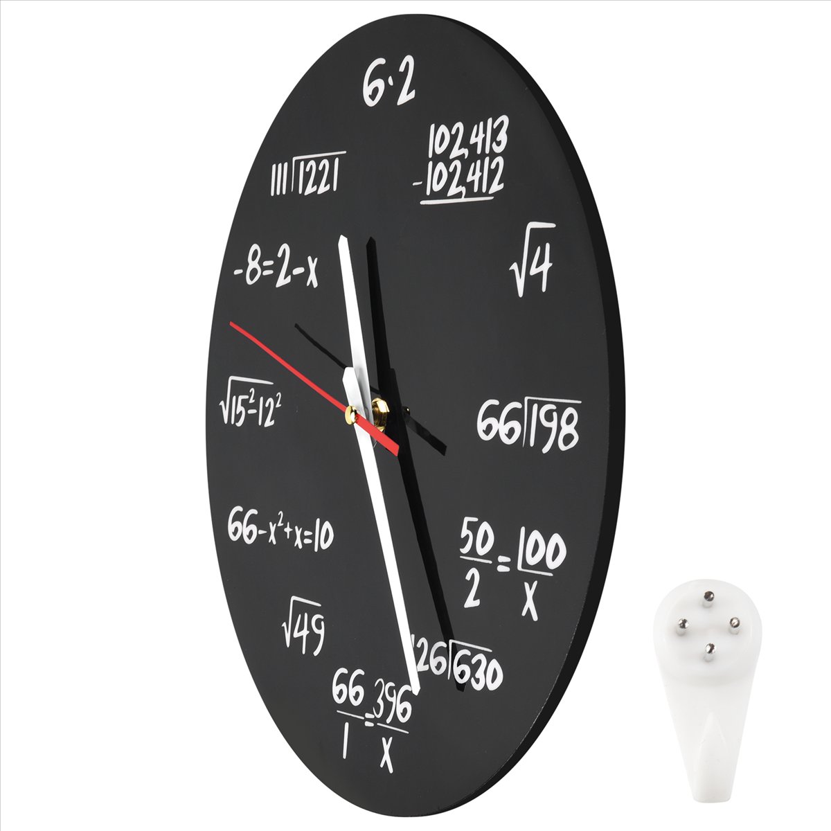 数学壁掛け時計 数学公式方程式時計 クイズ時計 白黒 ホーム - Home Decor Quiz Free のレビューと価格