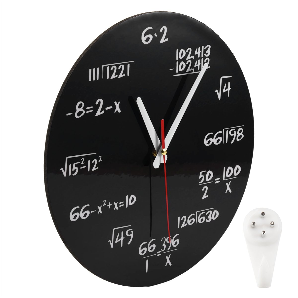数学壁掛け時計 数学公式方程式時計 クイズ時計 白黒 ホーム - Home Decor Quiz Free のレビューと価格